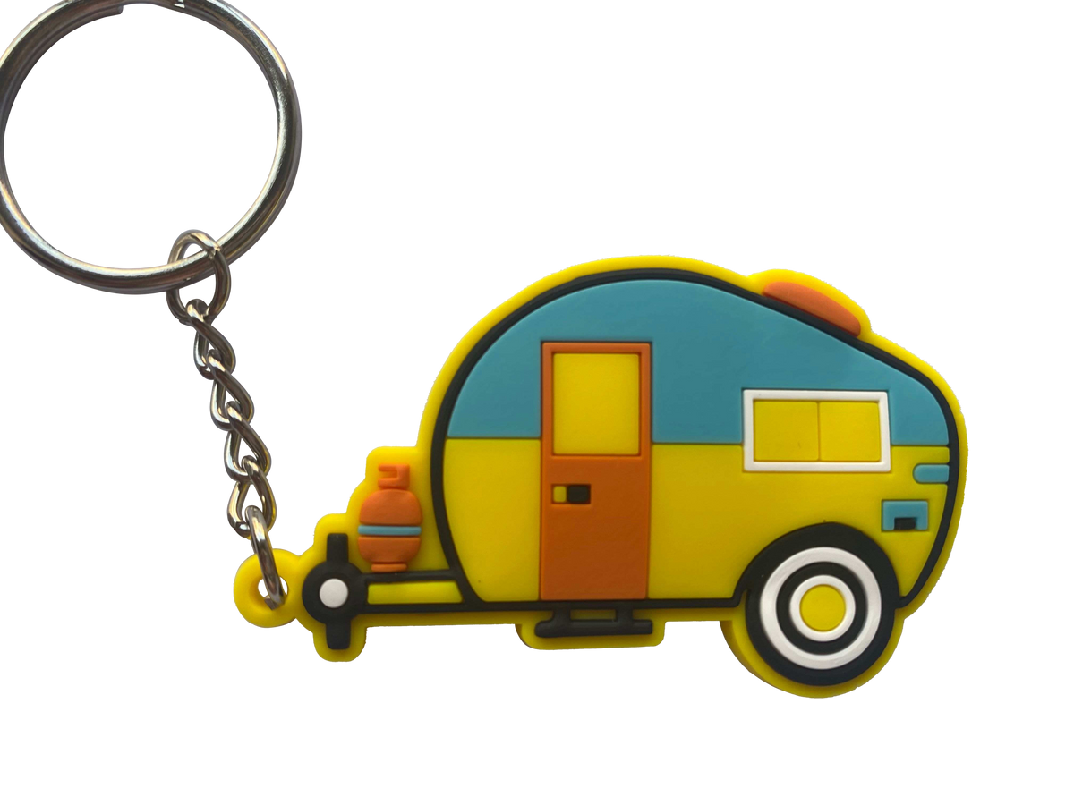 Retro Caravan Keyrings - Lots of colours available