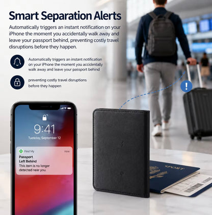SMART PASSPORT WALLET - INBUILT TRACKER