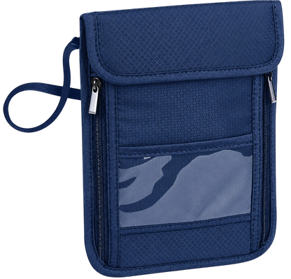 PASSPORT,CARDS AND VALUABLES NECK POUCH