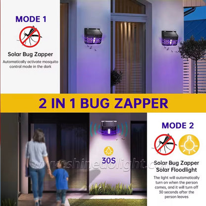 SOLAR FLOODLIGHT WITH BUILT IN BUG ZAPPER