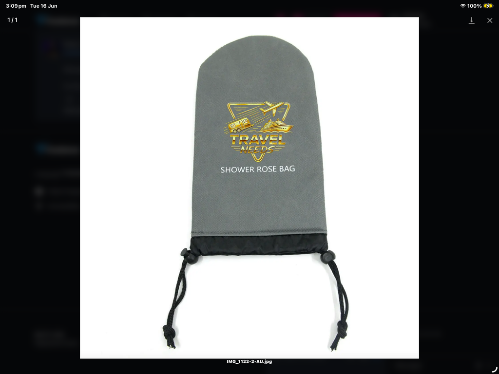 PADDED SHOWER ROSE BAG