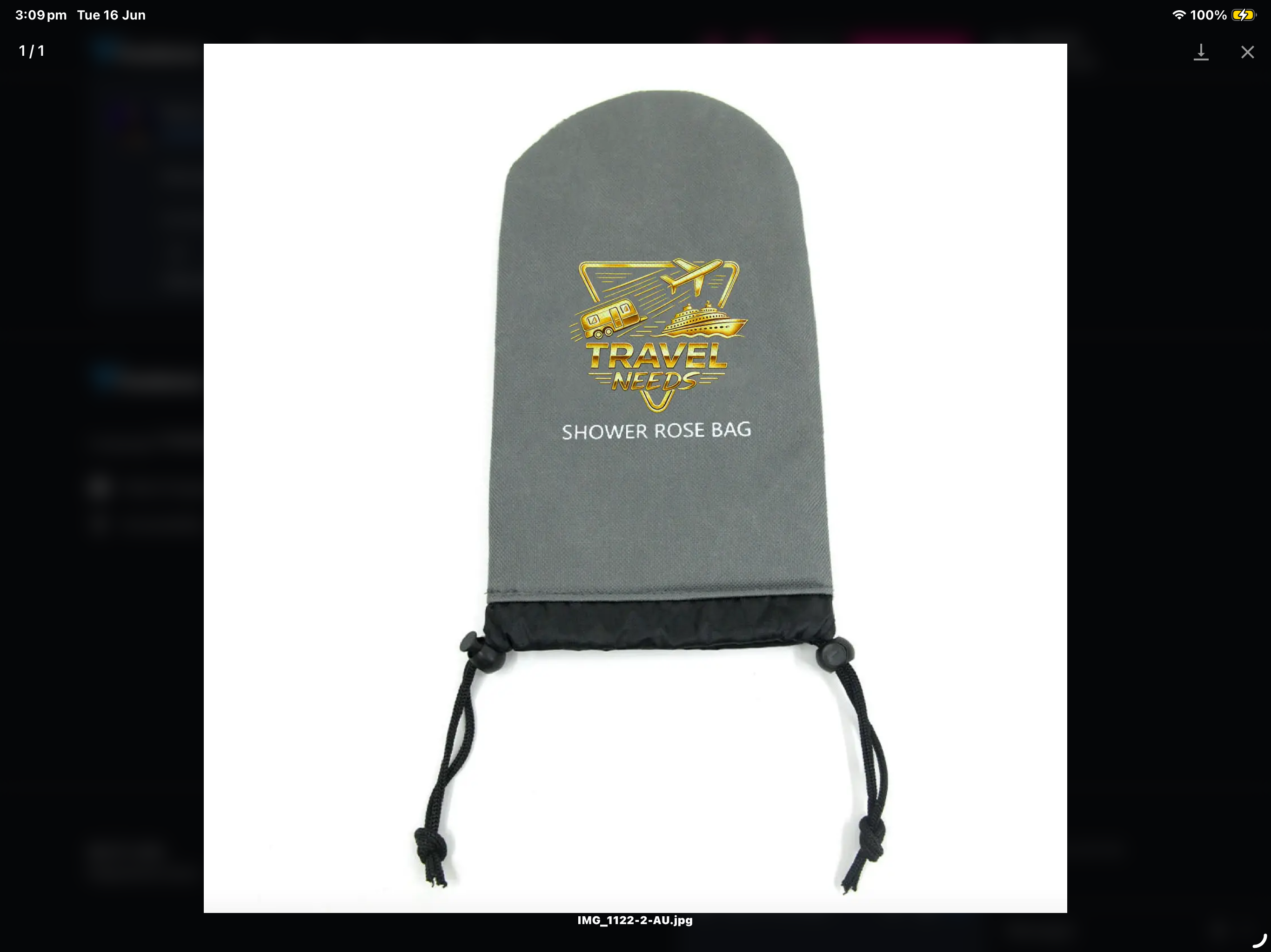 PADDED SHOWER ROSE BAG