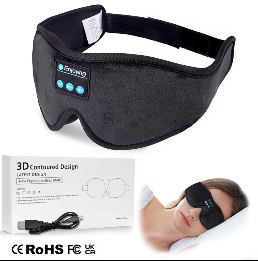 TRAVEL EYEMASK WITH STEREO BLUETOOTH SOUND