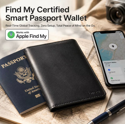 SMART PASSPORT WALLET - INBUILT TRACKER