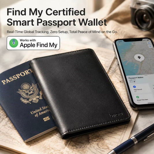 SMART PASSPORT WALLET - INBUILT TRACKER