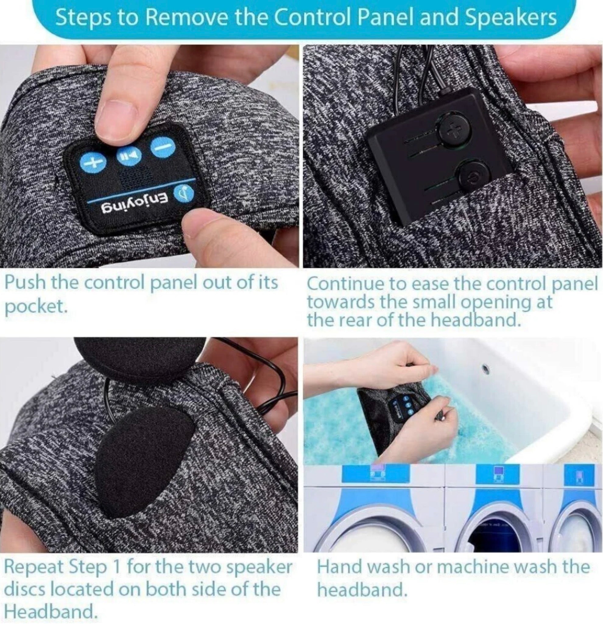 WIRELESS BLUETOOTH STEREO GOGGLES/HEADBAND
