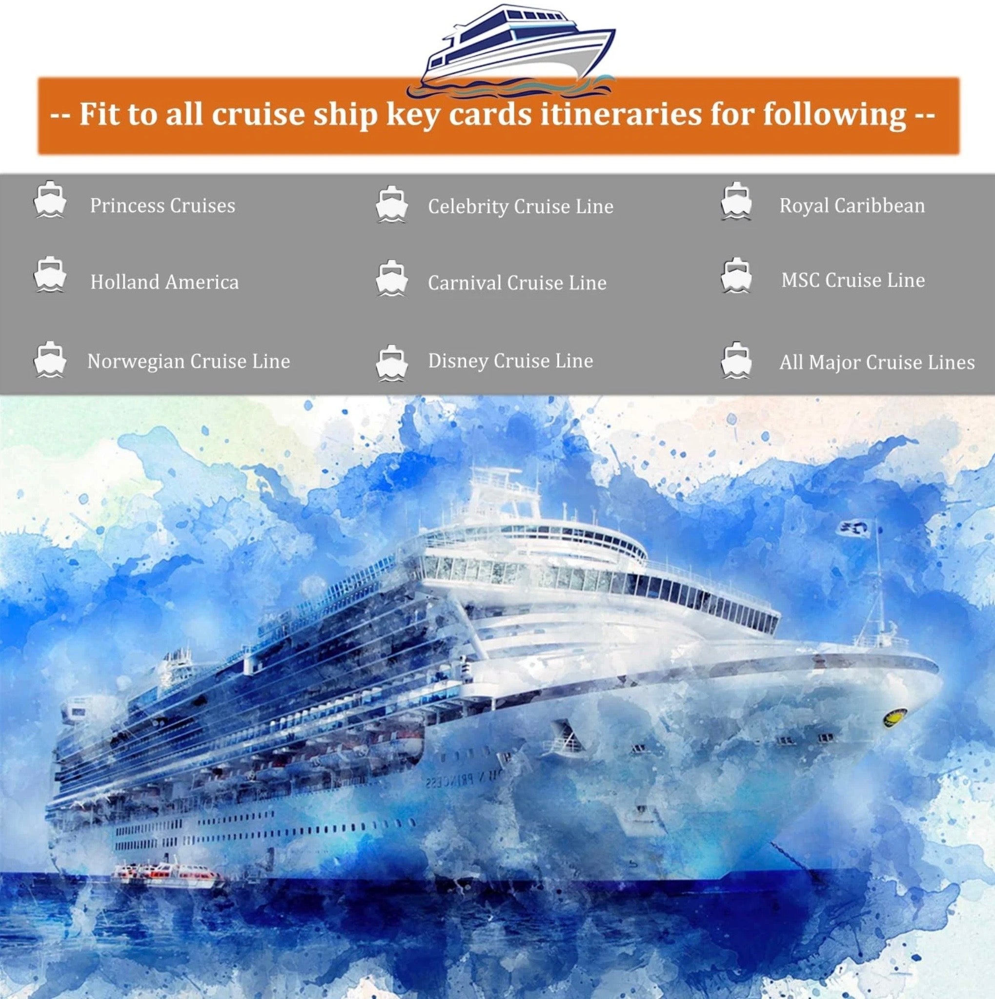 RETRACTABLE CRUISE LANYARDS FOR ALL SHIP CARDS