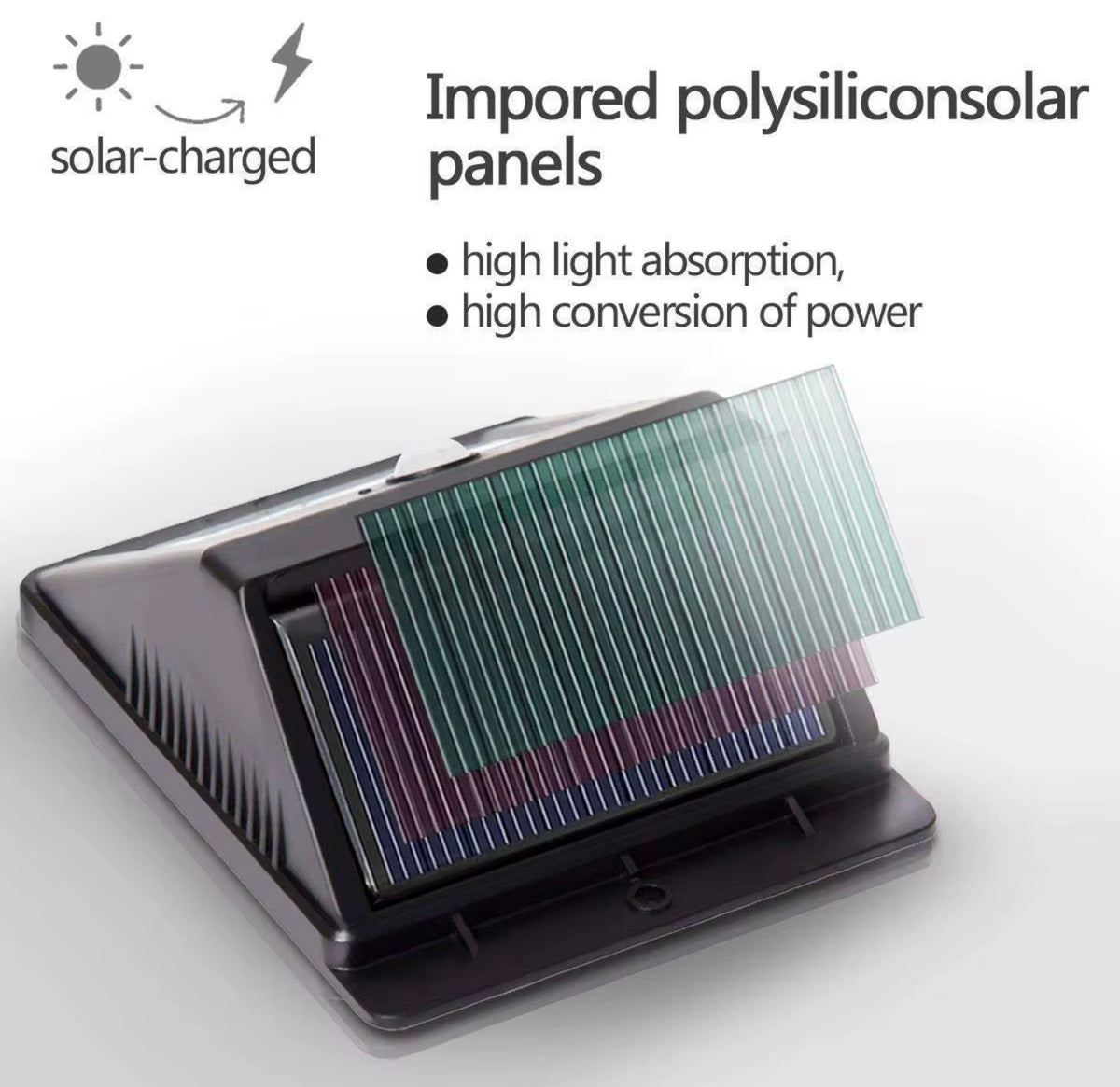 AWNING STAY WITH BUILT IN SOLAR POWERED LED LIGHT