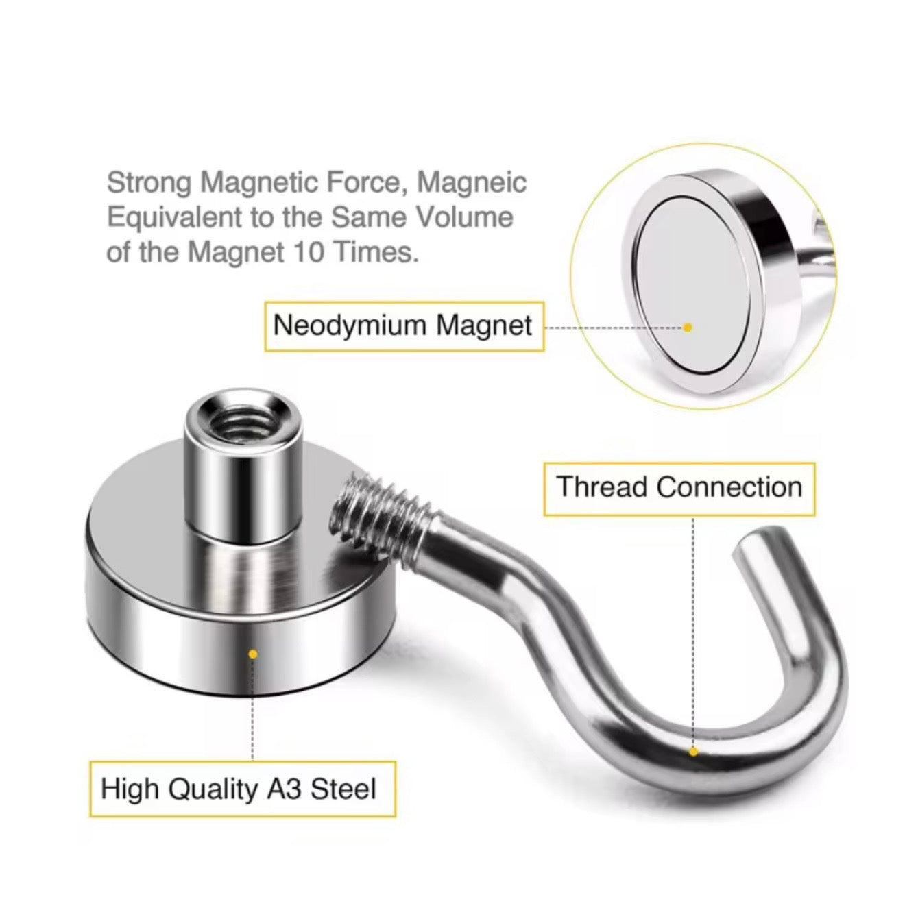 POWERFUL MAGNETIC HOOKS