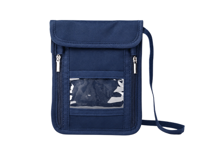 PASSPORT,CARDS AND VALUABLES NECK POUCH