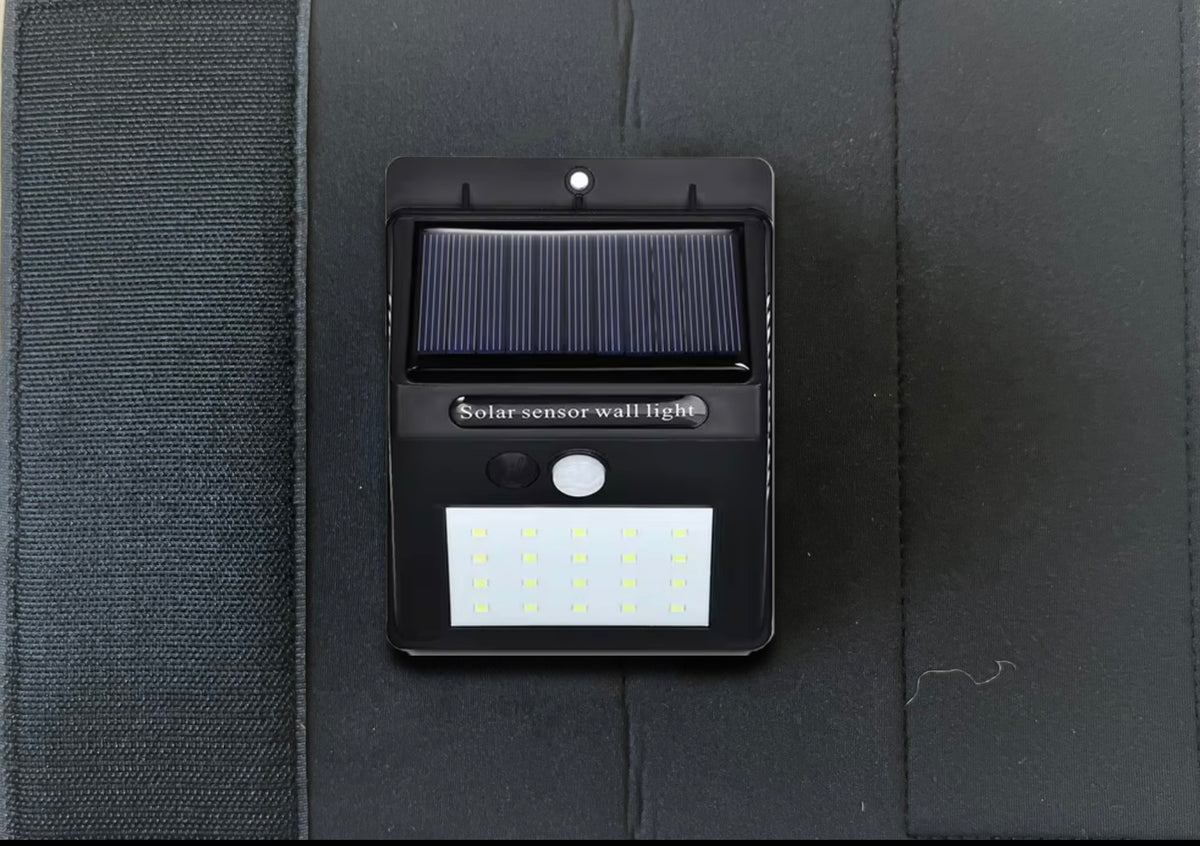 AWNING STAY WITH BUILT IN SOLAR POWERED LED LIGHT