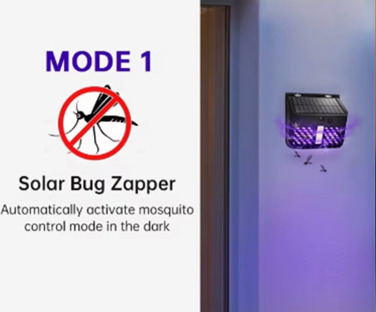 SOLAR FLOODLIGHT WITH BUILT IN BUG ZAPPER