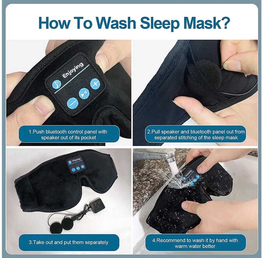 TRAVEL EYEMASK WITH STEREO BLUETOOTH SOUND