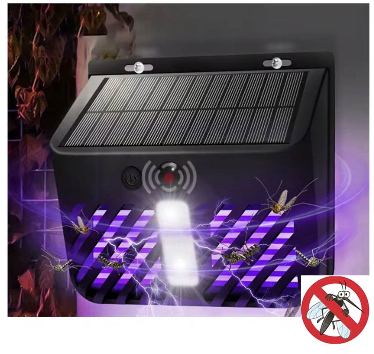 SOLAR FLOODLIGHT WITH BUILT IN BUG ZAPPER