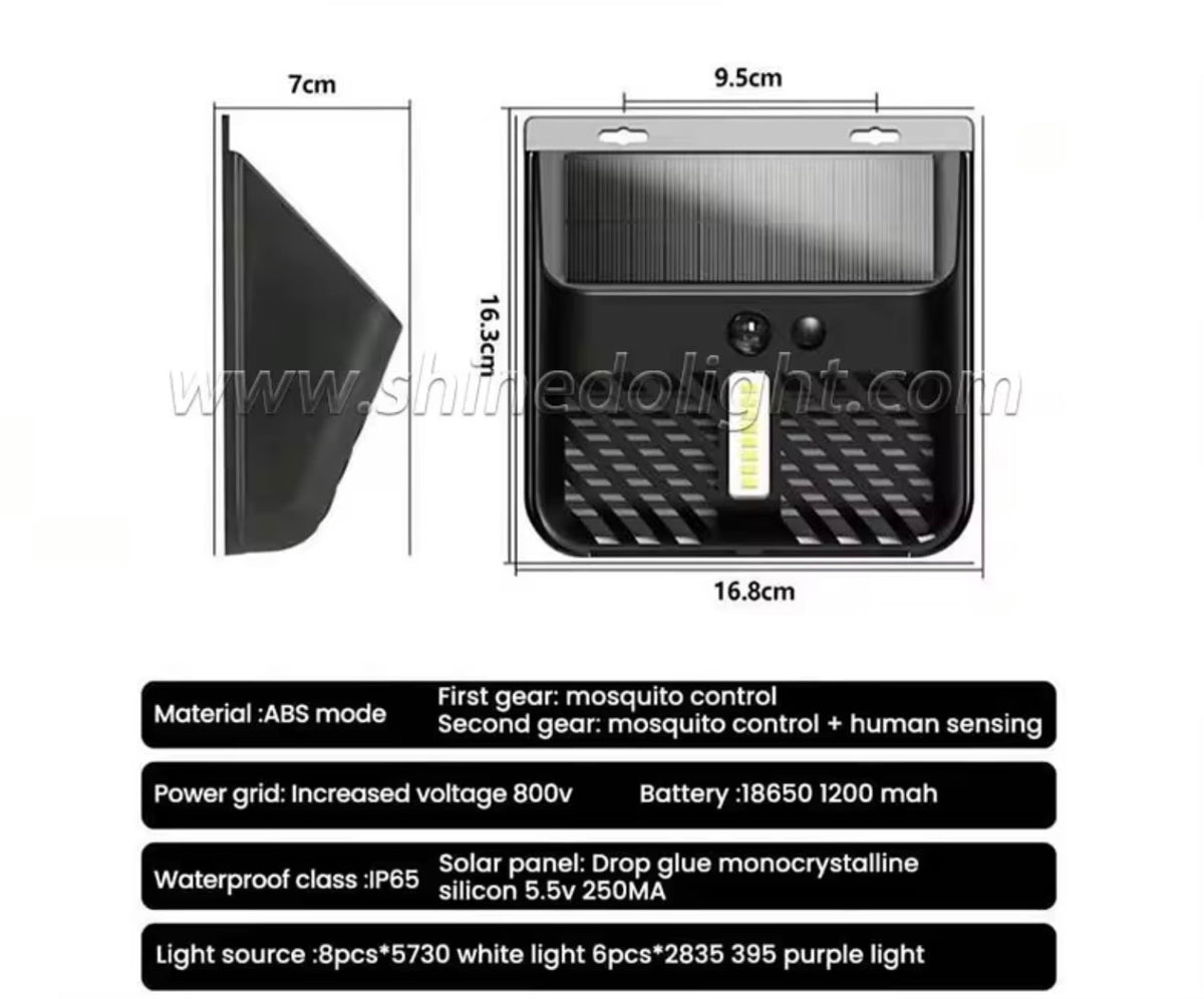 SOLAR FLOODLIGHT WITH BUILT IN BUG ZAPPER
