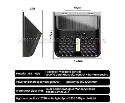 SOLAR FLOODLIGHT WITH BUILT IN BUG ZAPPER