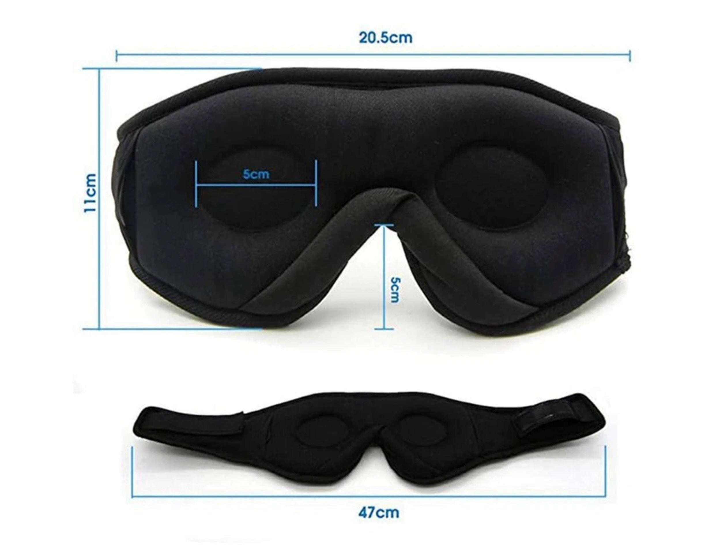 TRAVEL EYEMASK WITH STEREO BLUETOOTH SOUND