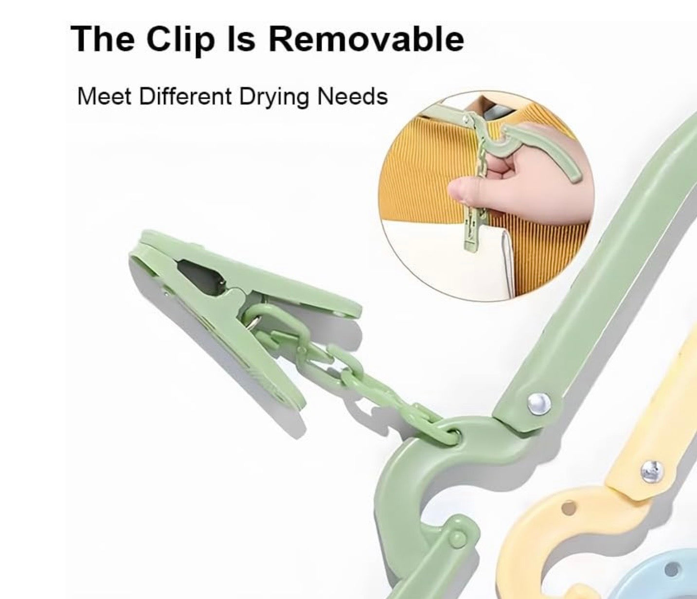 FOLDING CLOTHES HANGERS INCORPORATING CLOTHES PEGS