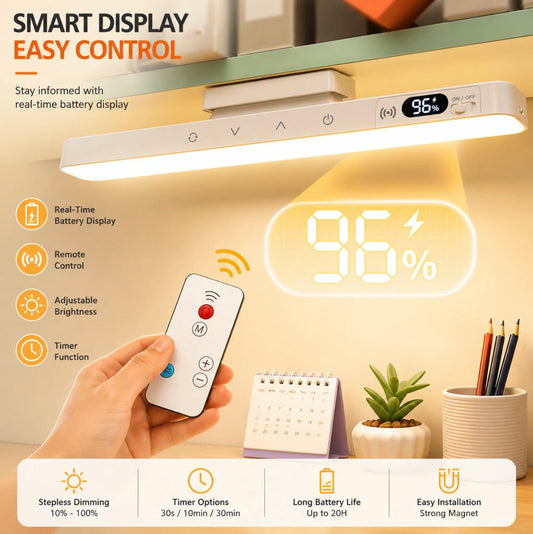 6000K RECHARGEABLE REMOTE CONTROL DIMMABLE STRIP LIGHT