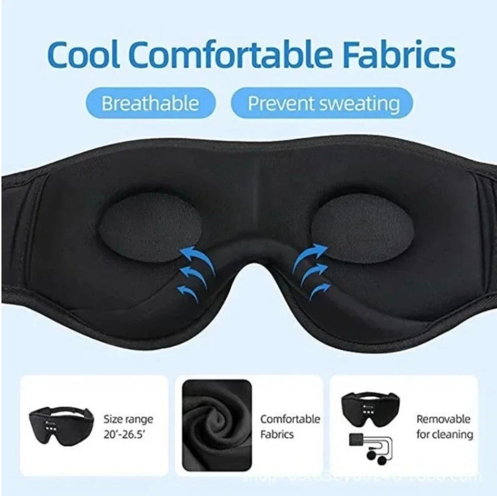 TRAVEL EYEMASK WITH STEREO BLUETOOTH SOUND