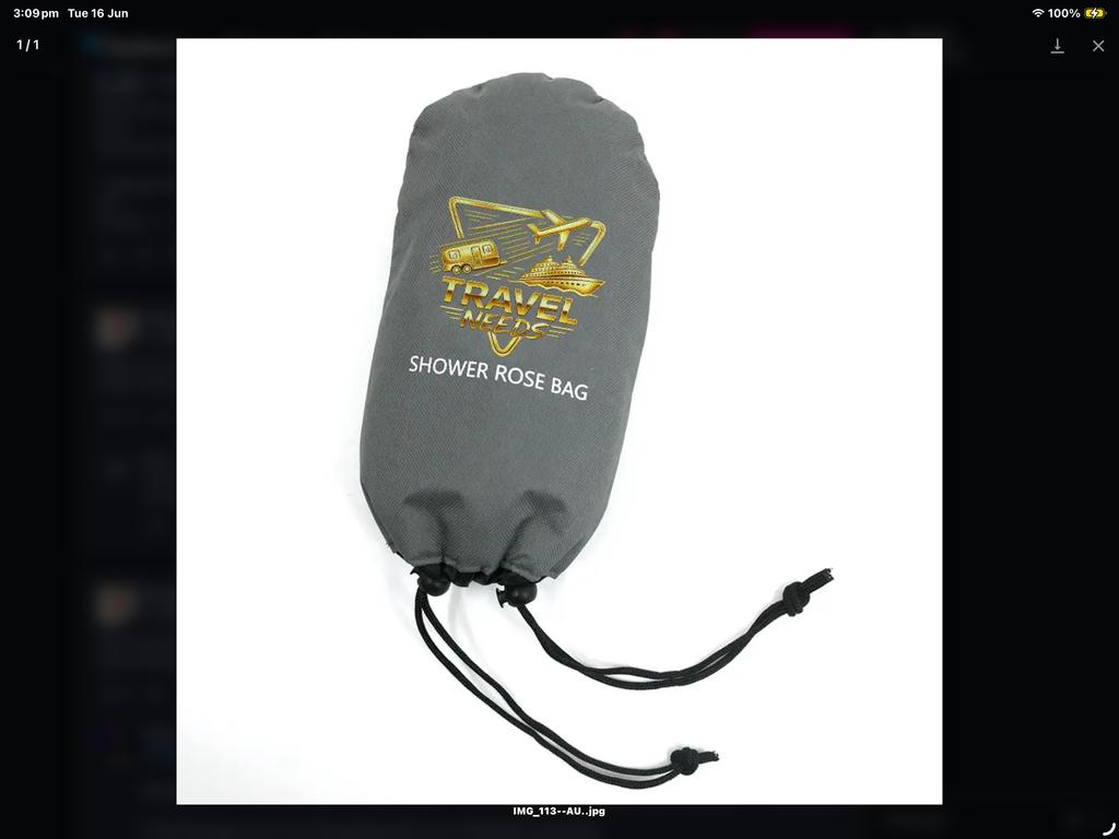 PADDED SHOWER ROSE BAG