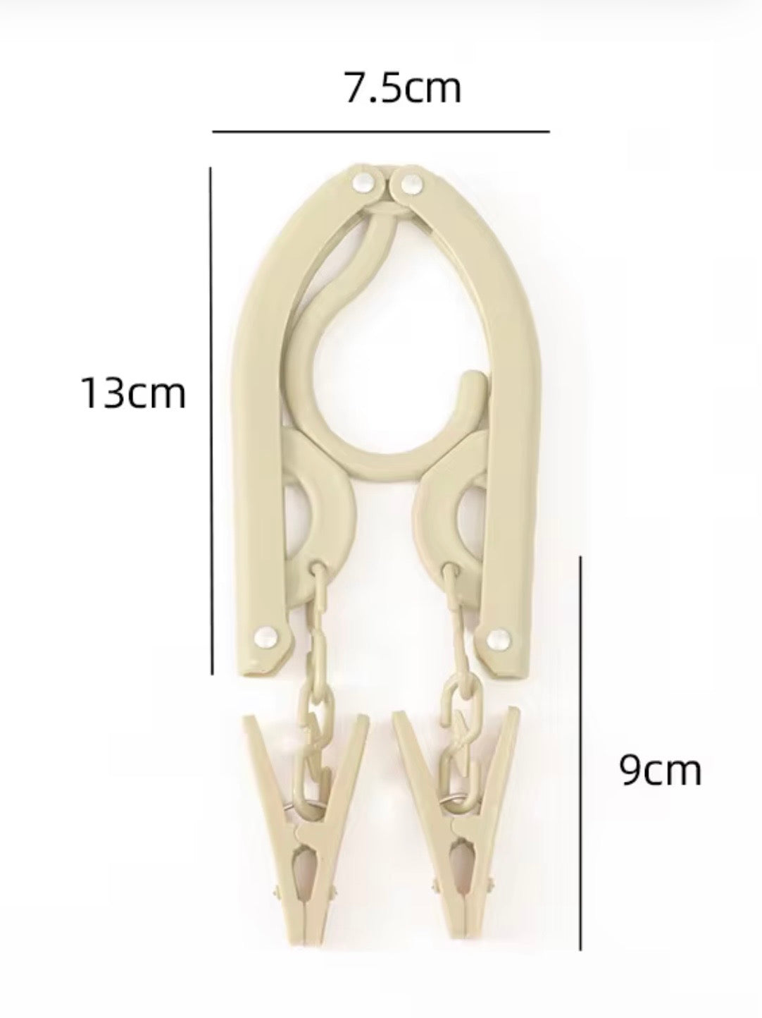 FOLDING CLOTHES HANGERS INCORPORATING CLOTHES PEGS