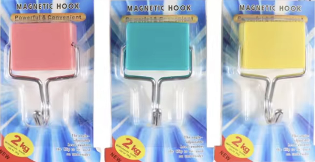 COLOURFUL MAGNETIC HOOKS
