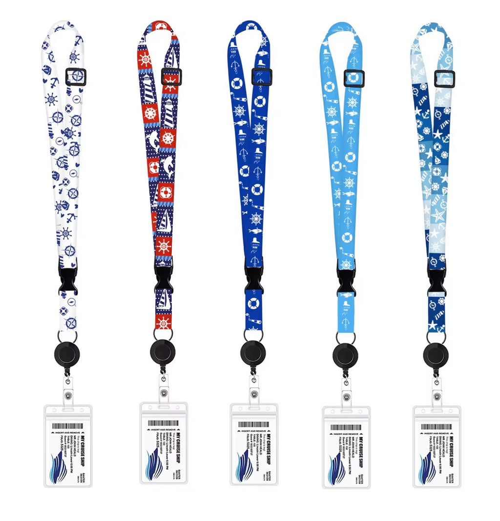 RETRACTABLE CRUISE LANYARDS FOR ALL SHIP CARDS