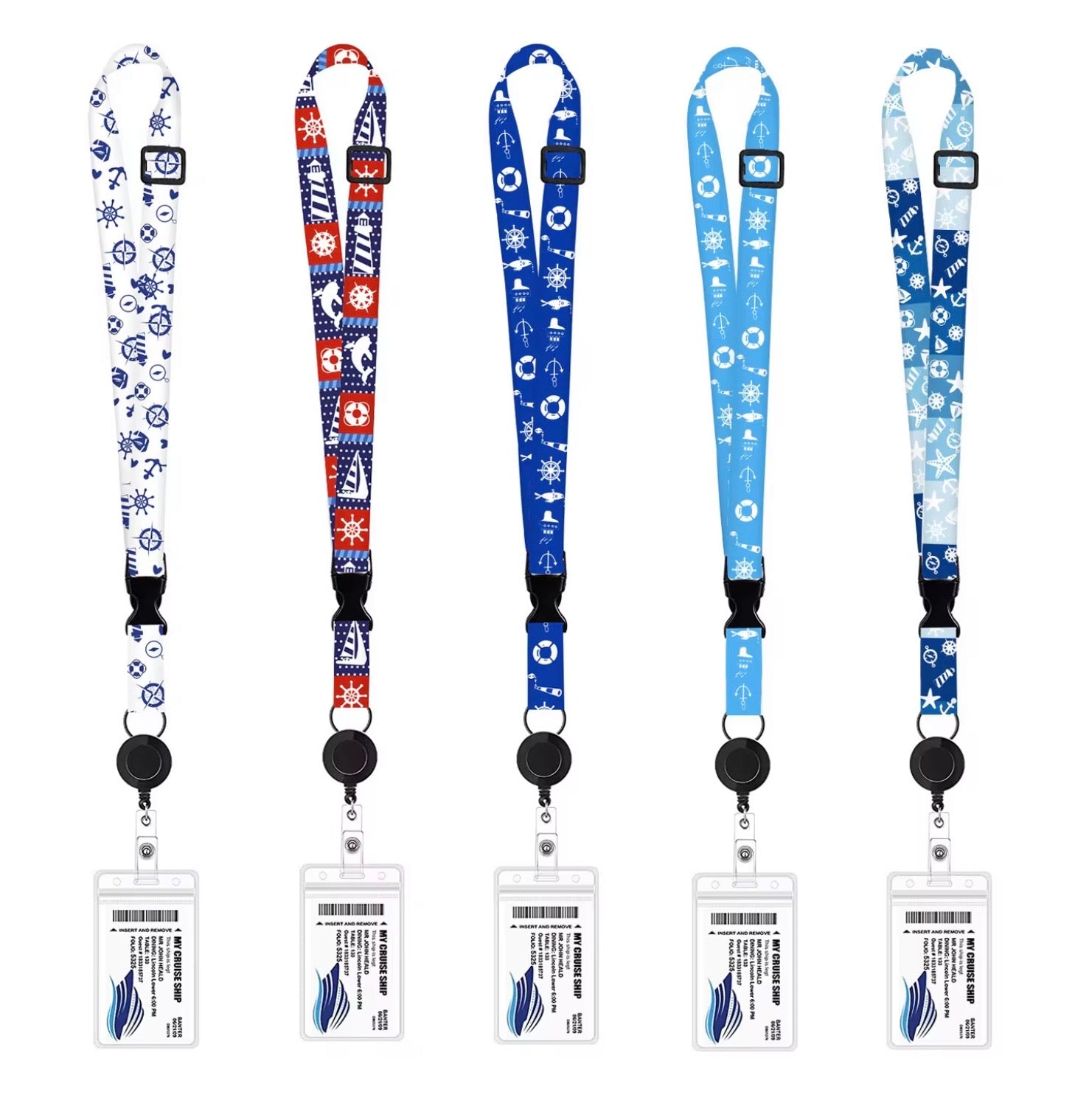 RETRACTABLE CRUISE LANYARDS FOR ALL SHIP CARDS