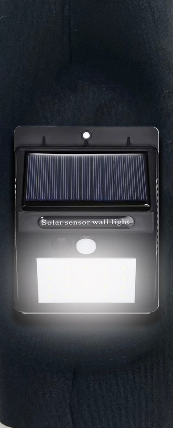 AWNING STAY WITH BUILT IN SOLAR POWERED LED LIGHT