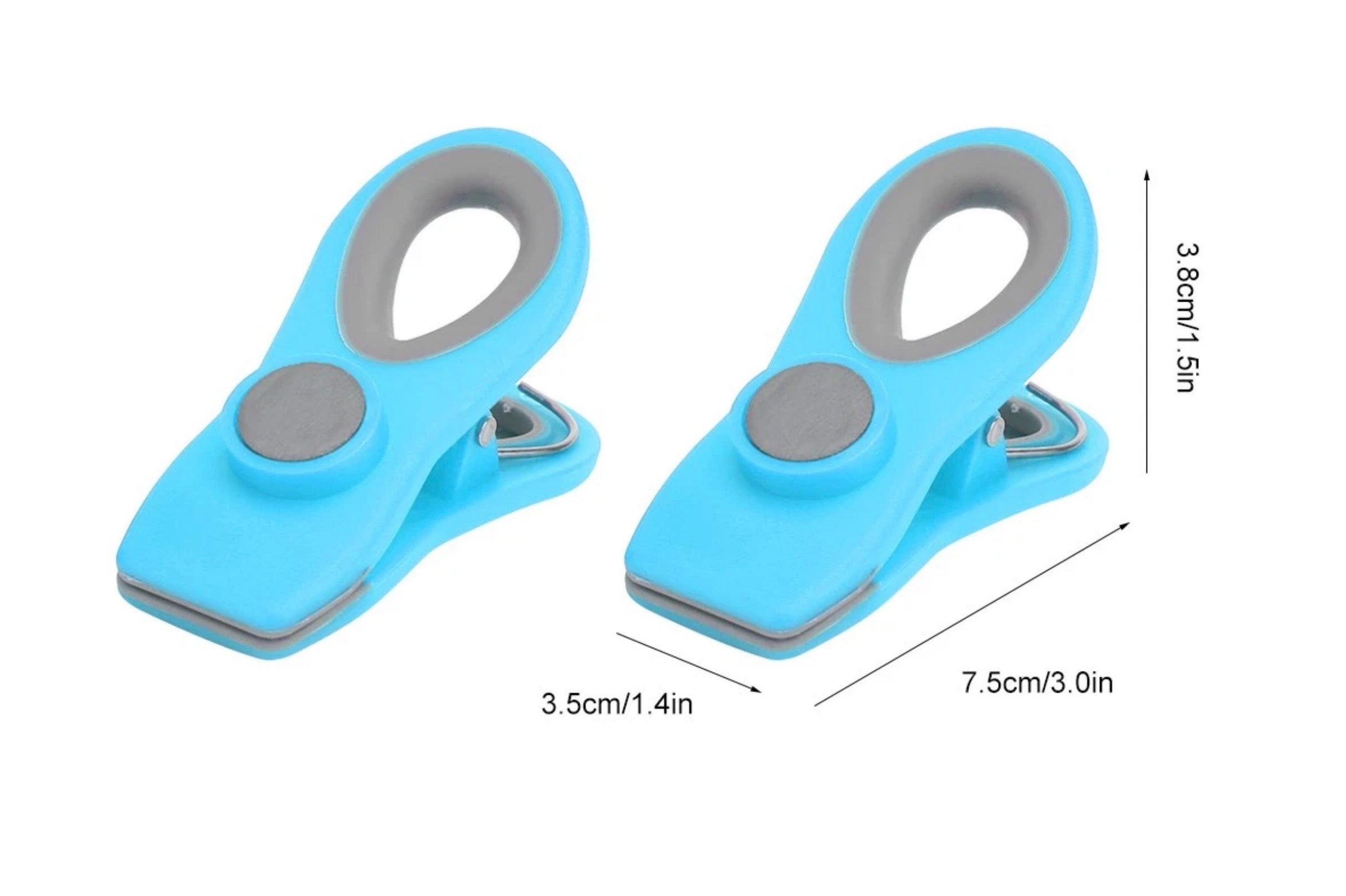 MAGNETIC BAG SEALING CLIPS - 6 COLOURS AVAILABLE