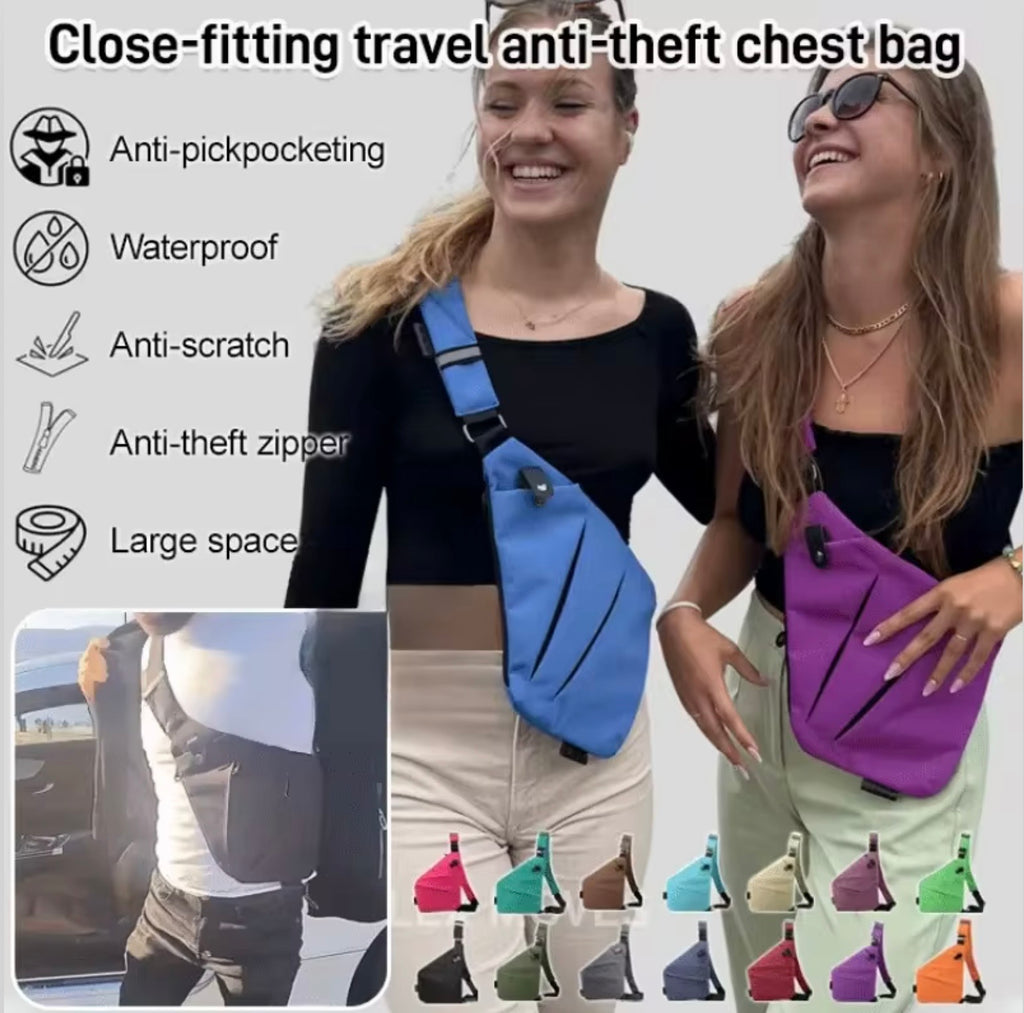 ANTI THEFT CROSSBODY TRAVEL BAG