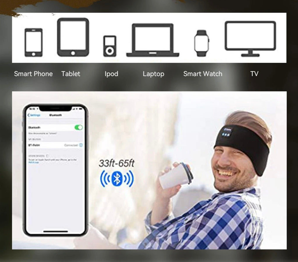 WIRELESS BLUETOOTH STEREO GOGGLES/HEADBAND