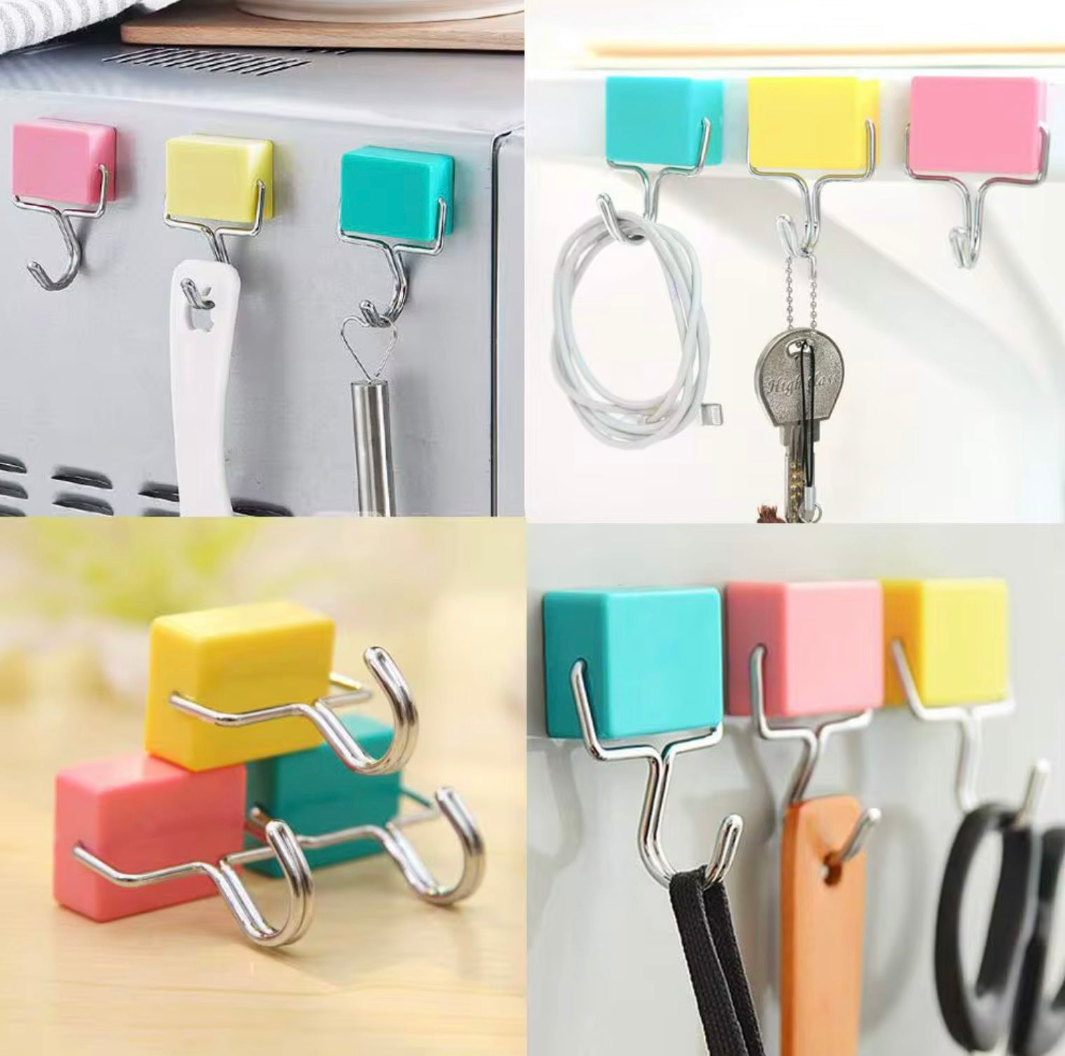COLOURFUL MAGNETIC HOOKS