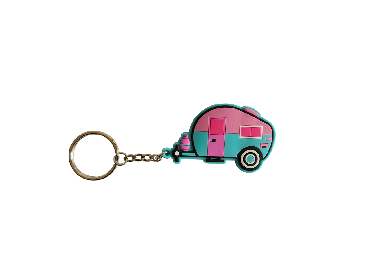 Retro Caravan Keyrings - Lots of colours available