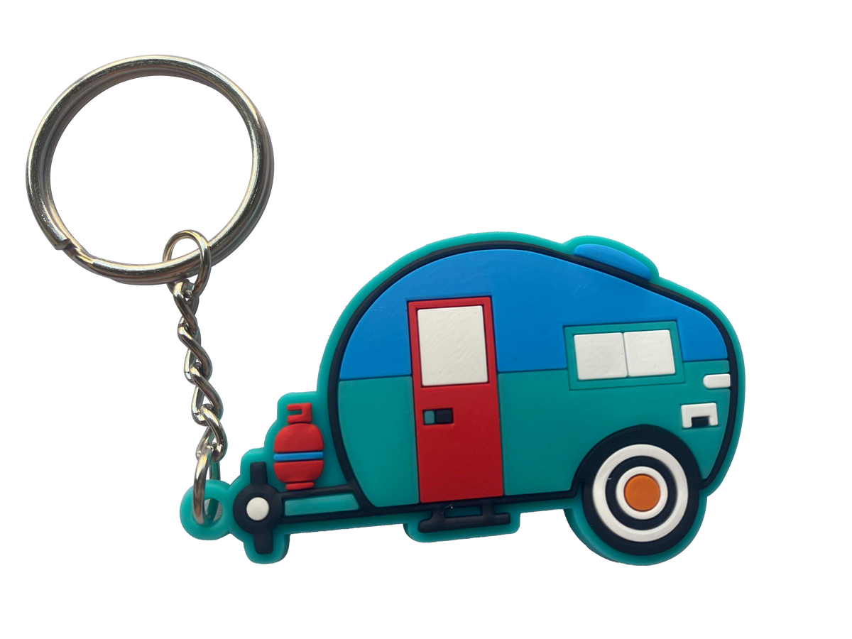 Retro Caravan Keyrings - Lots of colours available